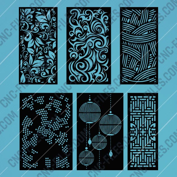 Download Kit 15 Panels Patterns Decorative Square Grids - EPS AI ...