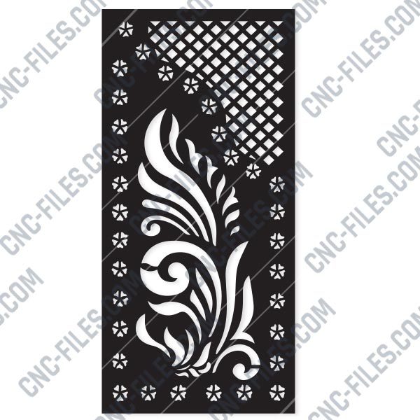 Pattern panel screen Design files - EPS AI SVG DXF CDR R00145