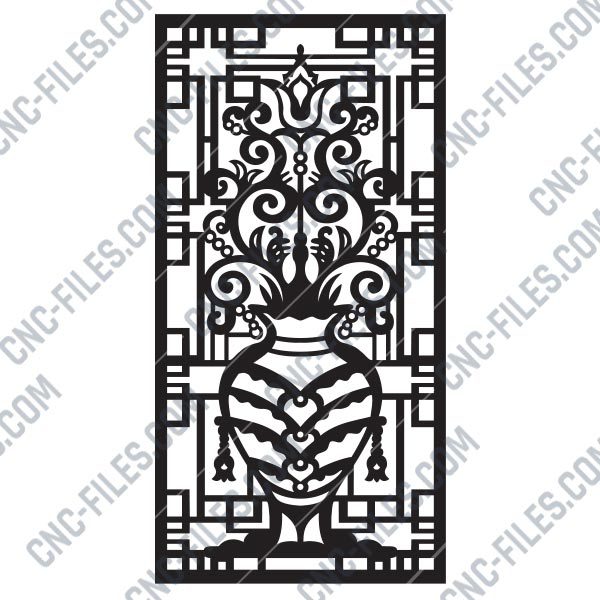 Pattern panel screen Design files - EPS AI SVG DXF CDR R00140