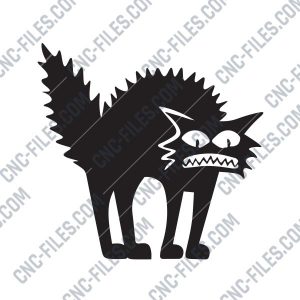 Shaggy cat Design file - EPS AI SVG DXF CDR