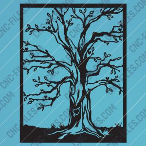 Tree love design files - EPS AI SVG DXF CDR