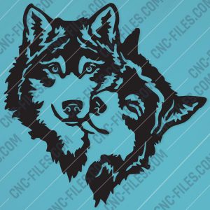 Two Wolves Design file - EPS AI SVG DXF CDR