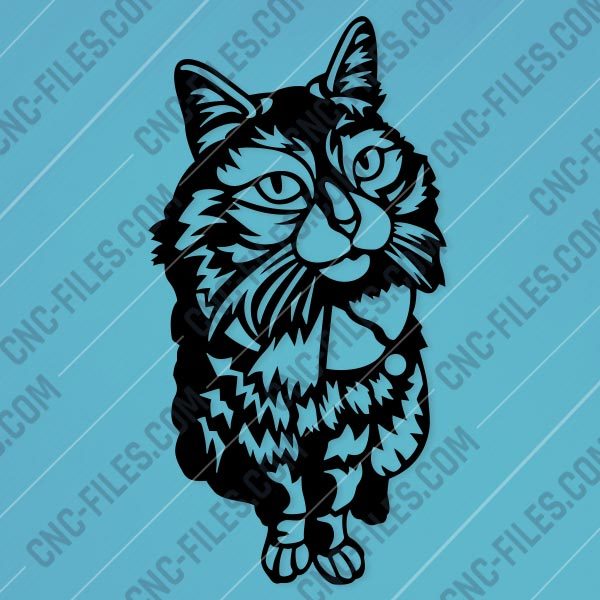 Panno cat Design file - EPS AI SVG DXF CDR