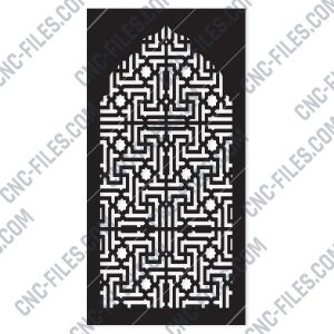 Pattern panel screen Design files - EPS AI SVG DXF CDR R00152