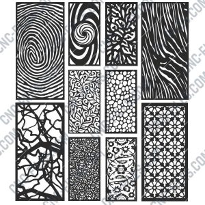 Panels Patterns And Scenes Decorative DXF SVG CDR EPS PNG AI P008