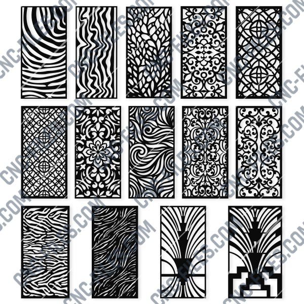 Panels Patterns And Scenes Decorative DXF SVG CDR EPS PNG AI P058