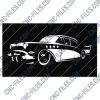 Vintage Classic Car Wall Art Design file - EPS AI SVG DXF CDR