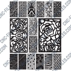 Panels Patterns And Scenes Decorative DXF SVG CDR EPS PNG AI P086