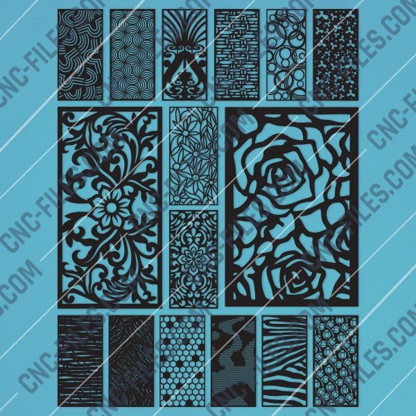 Panels Patterns And Scenes Decorative DXF SVG CDR EPS PNG AI P086