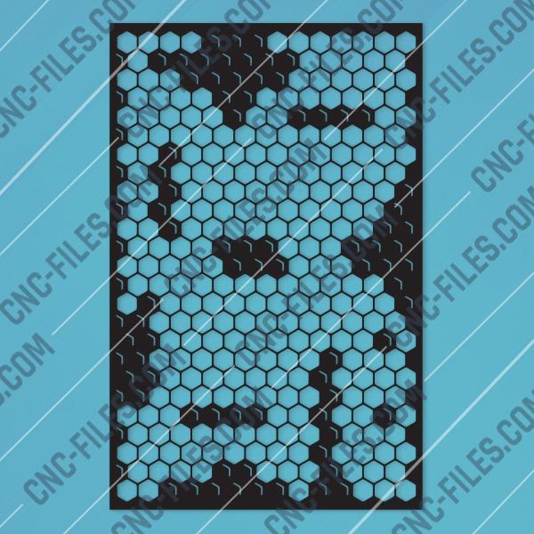 Honeycomb Pattern Design files - DXF SVG EPS AI CDR