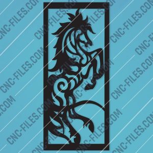 Horse Wall Art Design files - DXF SVG EPS AI CDR