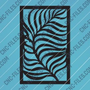 Leaf style gate Design files - DXF SVG EPS AI CDR