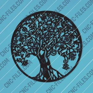 Tree Art Design files - DXF SVG CDR EPS AI - P199