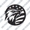 American Eagle Design files P0206 - DXF SVG EPS AI CDR