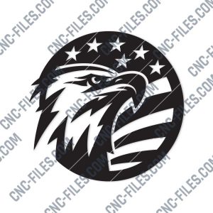 American Eagle Design files P0206 - DXF SVG EPS AI CDR