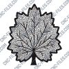 Maple leaf design files - DXF SVG EPS AI CDR