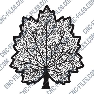 Maple leaf design files - DXF SVG EPS AI CDR