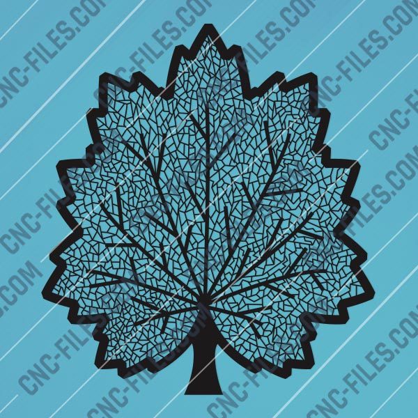 Maple leaf design files - DXF SVG EPS AI CDR