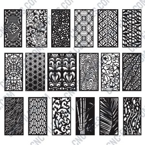 Panels Patterns And Scenes Decorative DXF SVG CDR EPS PNG AI P0218