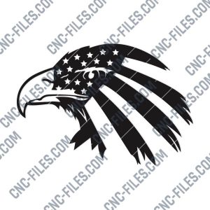 American Eagle Design files P0227 - DXF SVG EPS AI CDR