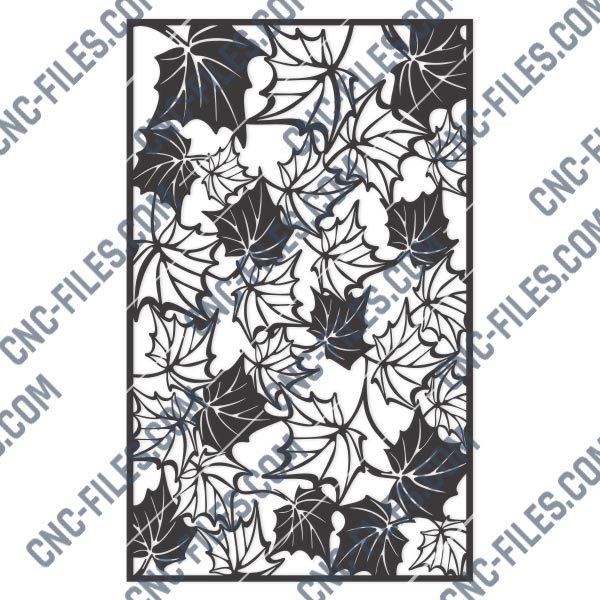 Leaf pattern decorative - DXF SVG CDR EPS PNG AI P0242