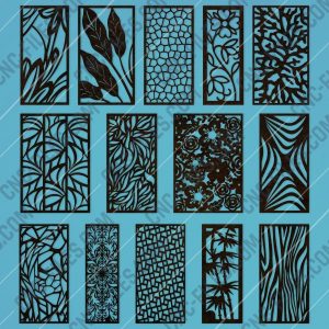 Panels patterns and scenes decorative DXF SVG CDR EPS PNG AI P0047