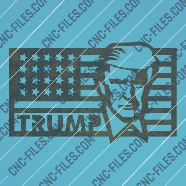Donald Trump - Make America Great Again - DXF SVG EPS AI CDR