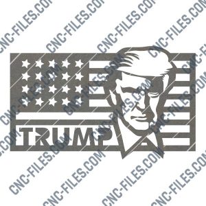 Donald Trump - Make America Great Again - DXF SVG EPS AI CDR