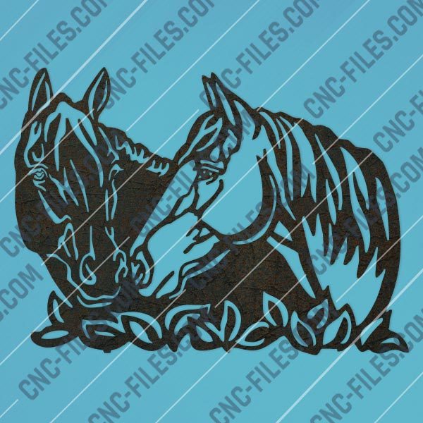 Horses wall art design files – DXF SVG EPS AI CDR