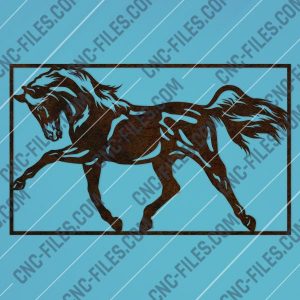 Horse wall decor design files – DXF SVG EPS AI CDR