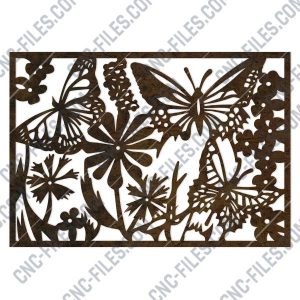 FILE DXF CDR EPS AI SVG for Laser Cut or CNC ROUTER Screens decorative butterfly 