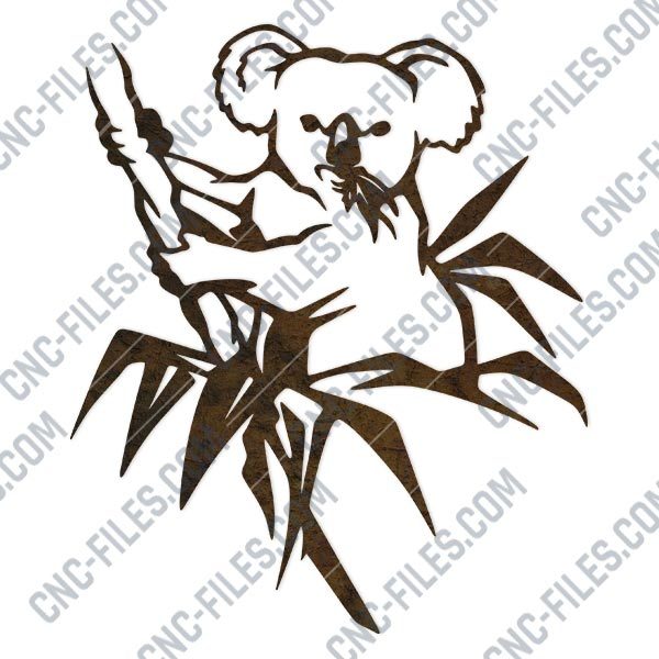 Koala vector design files - DXF SVG EPS AI CDR