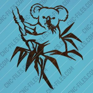 Koala vector design files - DXF SVG EPS AI CDR