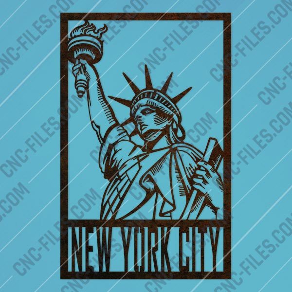 New york city vector design files - DXF SVG EPS AI CDR