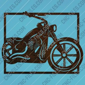Harley davidson bike vector design files - DXF SVG EPS AI CDR