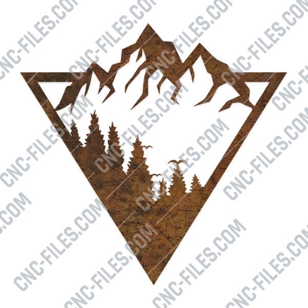 Free Free 142 Mountain Tree Svg SVG PNG EPS DXF File