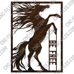 Be free Horse vector design files - DXF SVG EPS AI CDR