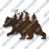 Bear in the woods design files - DXF SVG EPS AI CDR