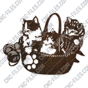 Cats vector design files - SVG DXF EPS AI CDR