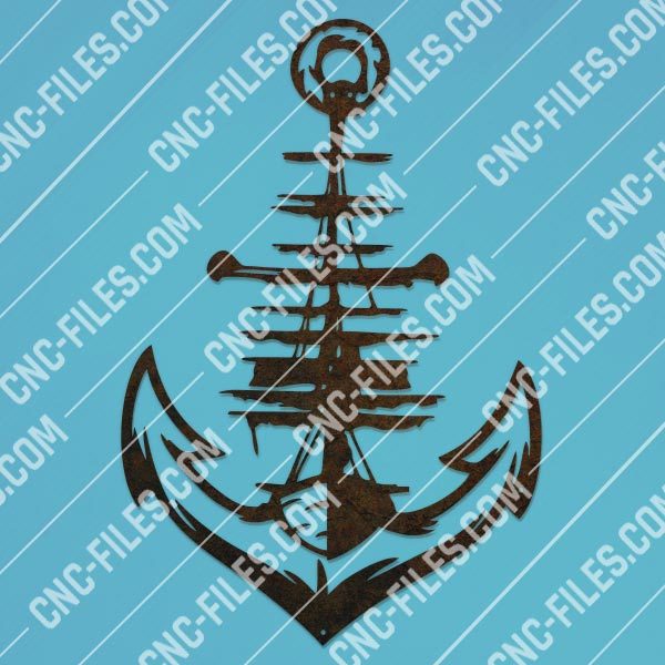 Anchor vector design files - SVG DXF EPS AI CDR