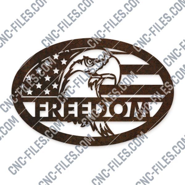 Eagle freedom design files - DXF CDR EPS AI SVG