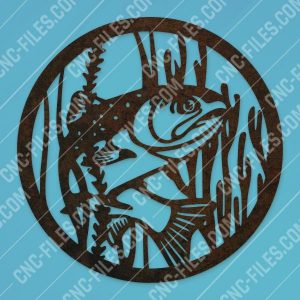 Fishing vector design files - SVG DXF EPS AI CDR