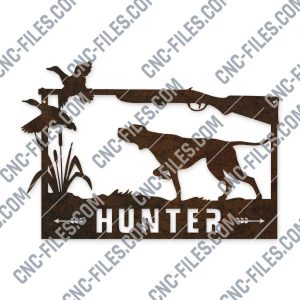 Hunter vector design files - EPS AI SVG DXF CDR