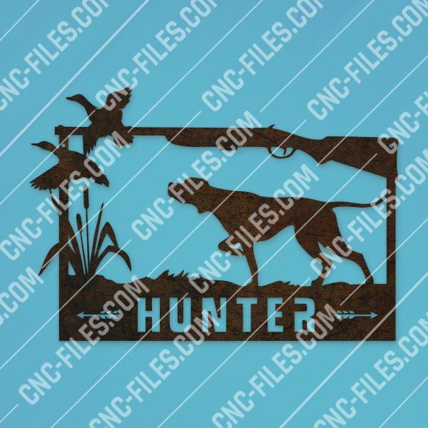 Hunter vector design files - EPS AI SVG DXF CDR