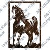 Horse decor vector design files - DXF SVG EPS AI CDR