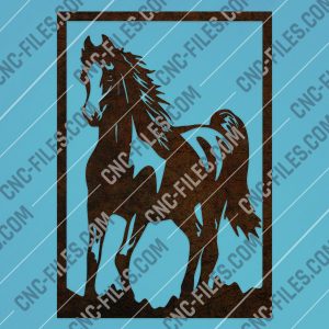 Horse decor vector design files - DXF SVG EPS AI CDR