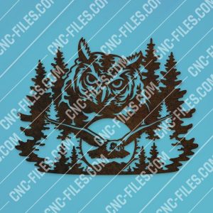 The owl and the eagle vector design files - EPS AI SVG DXF CDR