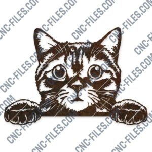 Cat vector design files – DXF SVG EPS AI CDR