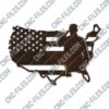 American flag Salute design files - SVG DXF EPS AI CDR