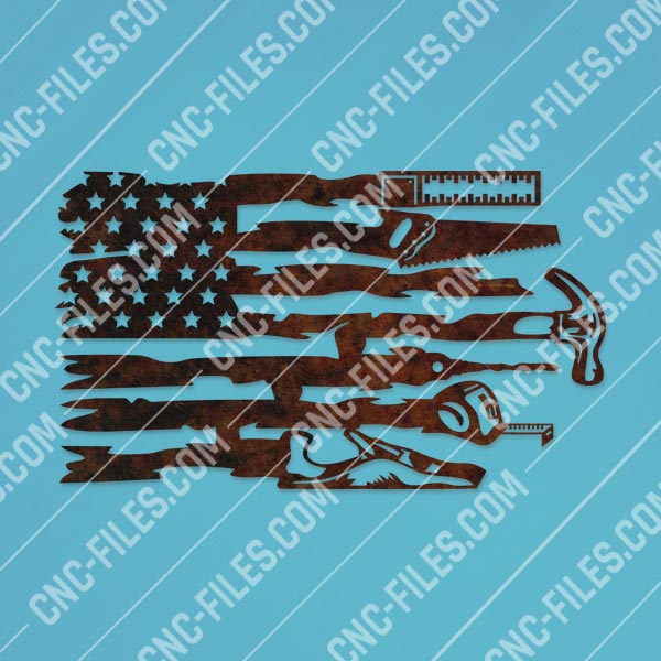 American flag usa tools design filesAmerican flag usa tools design files